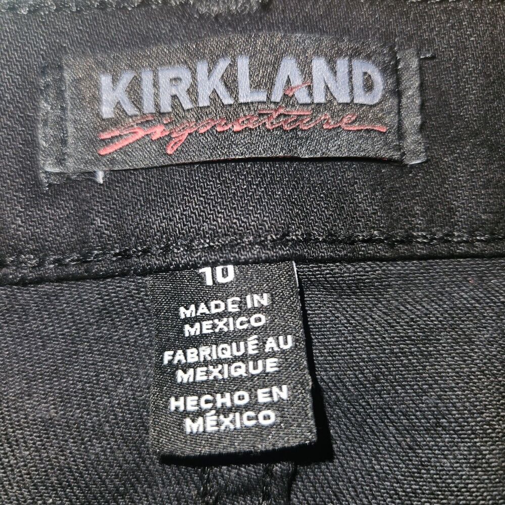 NEW Kirkland Signature Jeans High Rise Skinny, Black Denim, Size 10 - Picture 4 of 9